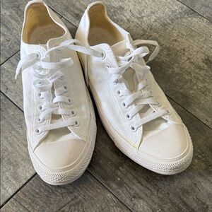 Converse White Canvas Sneakers